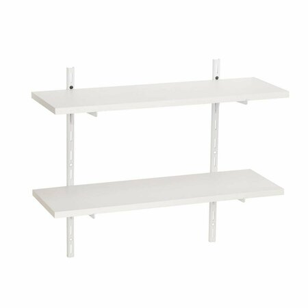 LTL HOME PRODUCTS 8 x 24 in. Wallscapes White 2 Shelf Kit 45658PHYLH